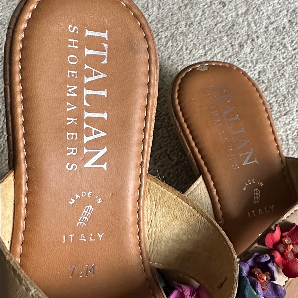 Floral Poppy Sandals Multicolor - size 7.5 - Picture 2 of 4